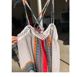 Multi color patterned Tank Top